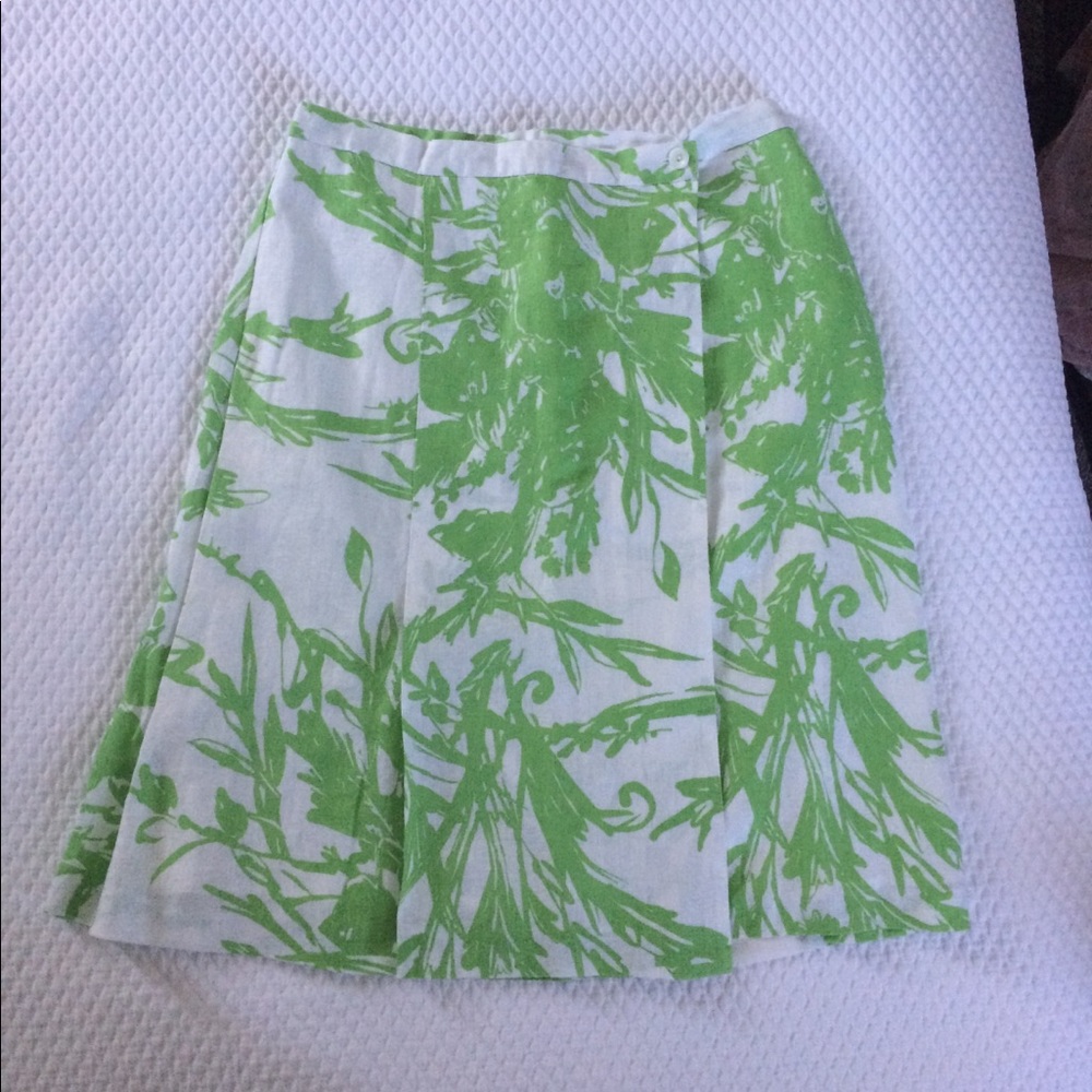 Linen wrap skirt